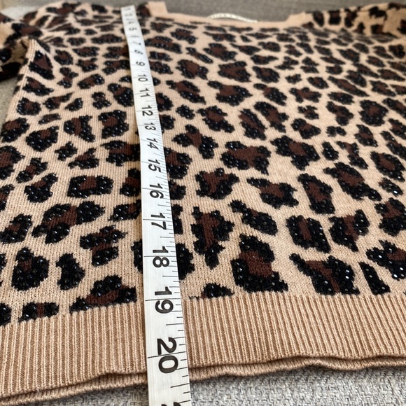Alice And Olivia Connie Embellished Leopard Sweater size XS - Picture 13 of 13